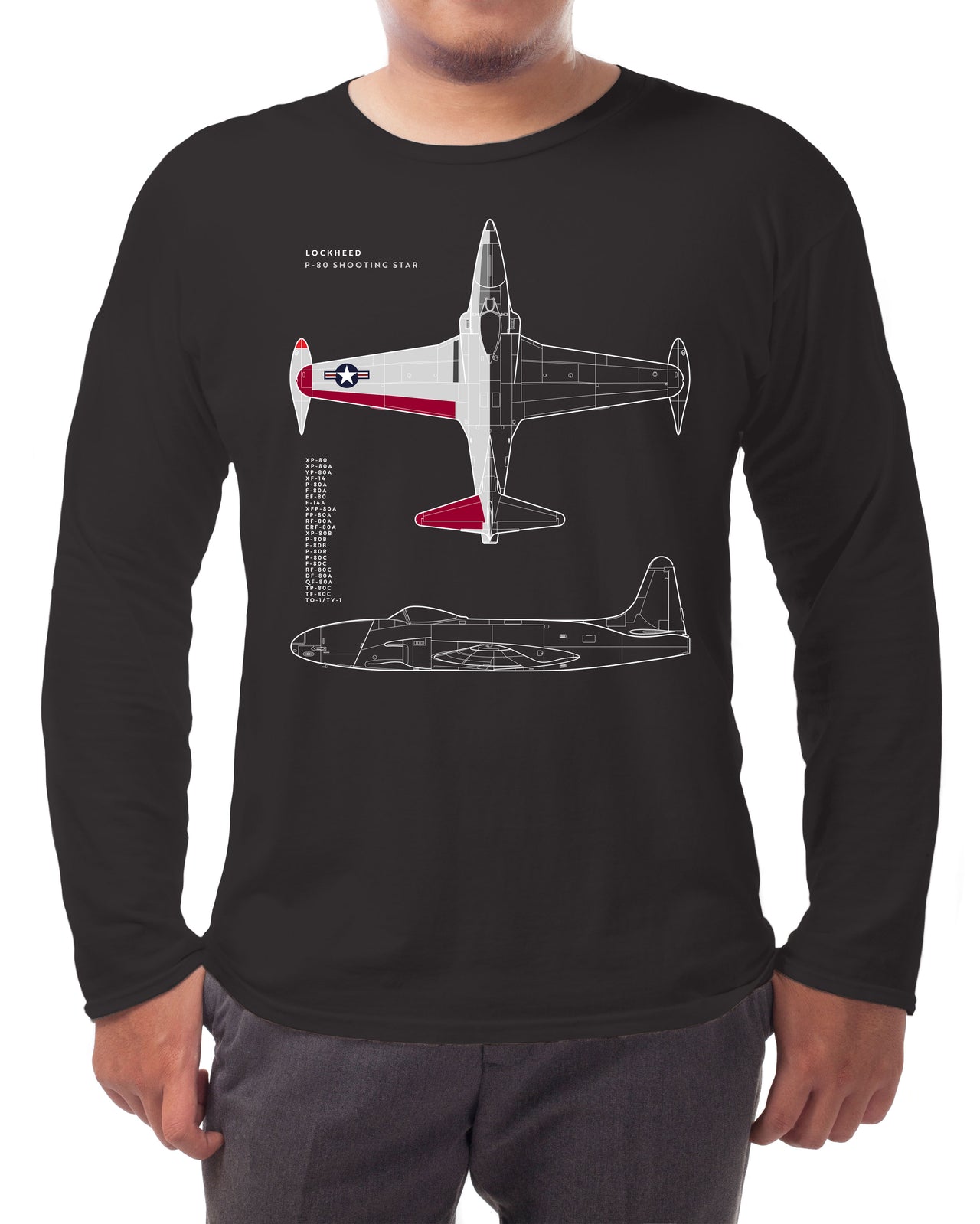 P-80 Shooting Star - Long-sleeve T-shirt