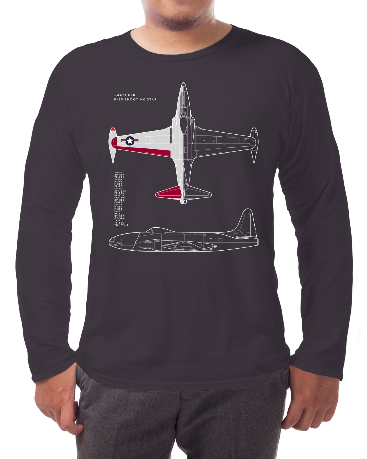 P-80 Shooting Star - Long-sleeve T-shirt