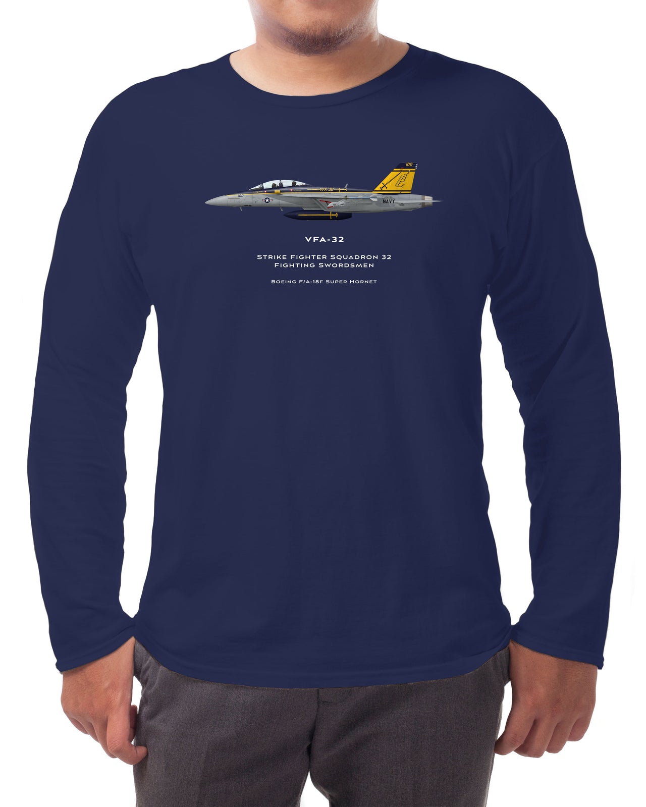 FA-18F Super Hornet VFA-32 - Long-sleeve T-shirt