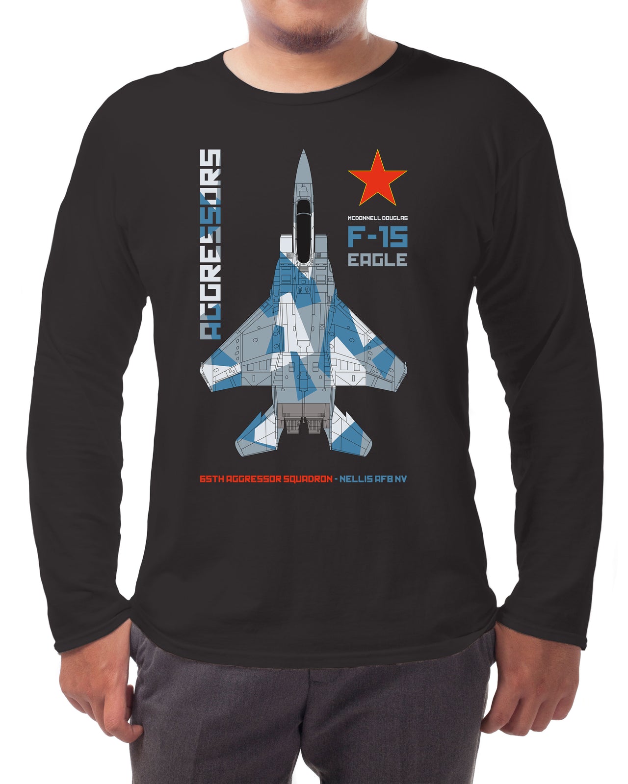 Aggressor F-15 Eagle - Long-sleeve T-shirt