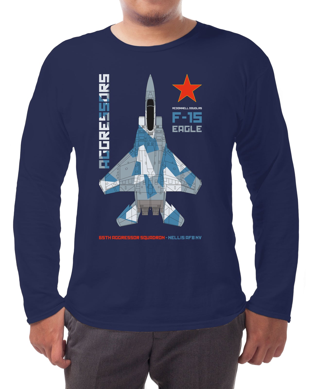 Aggressor F-15 Eagle - Long-sleeve T-shirt