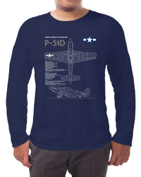 Thumbnail for P-51D Mustang - Long-sleeve T-shirt