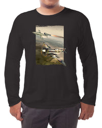Thumbnail for Spitfire and V1 Doodlebug - Long-sleeve T-shirt