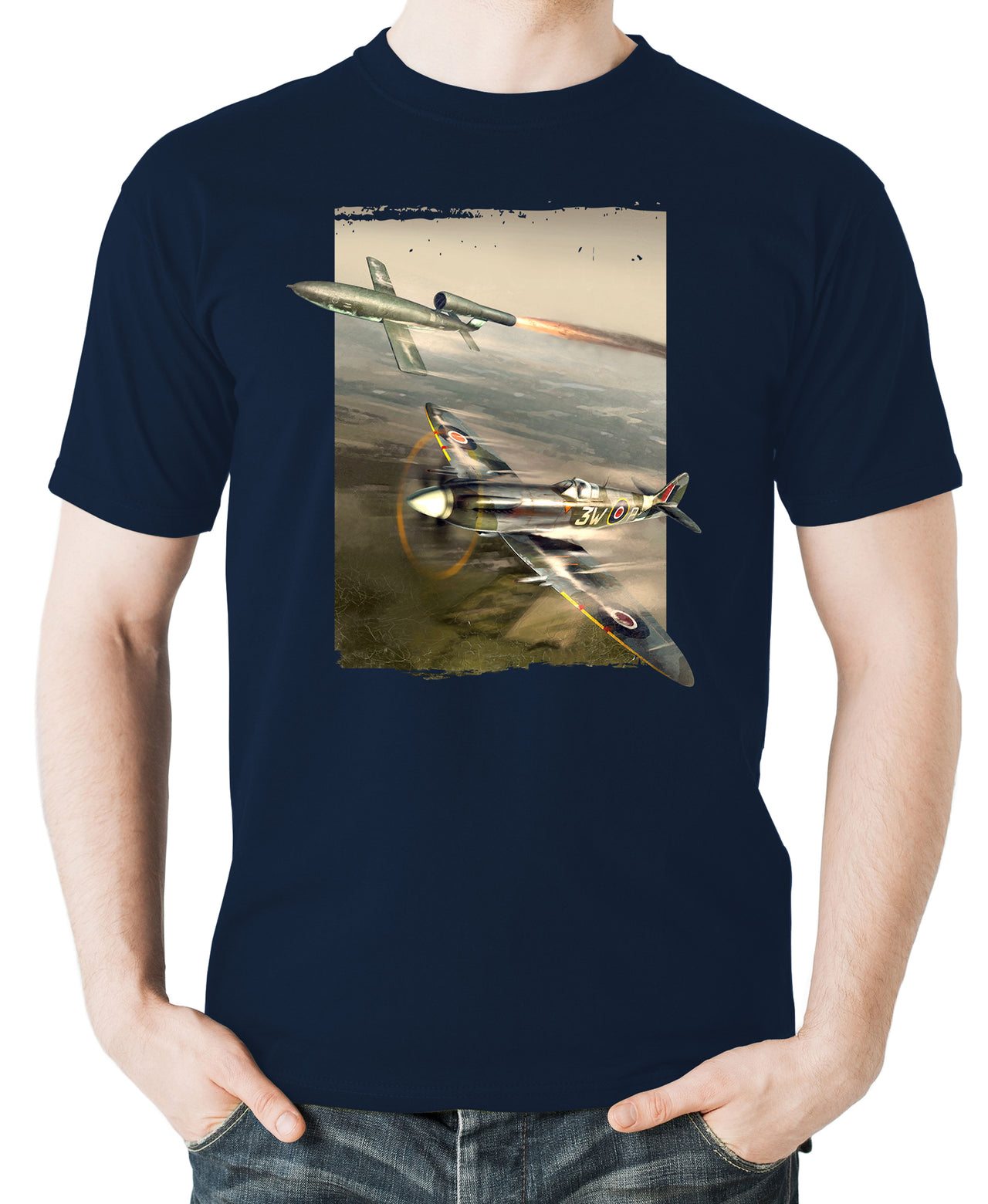 Spitfire and V1 Doodlebug - T-shirt