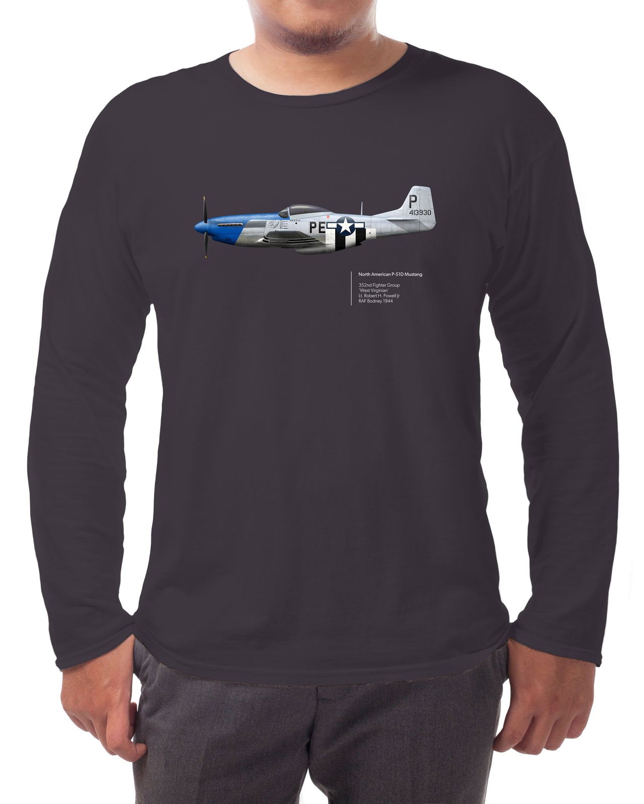 Mustang 352nd FG - Long-sleeve T-shirt