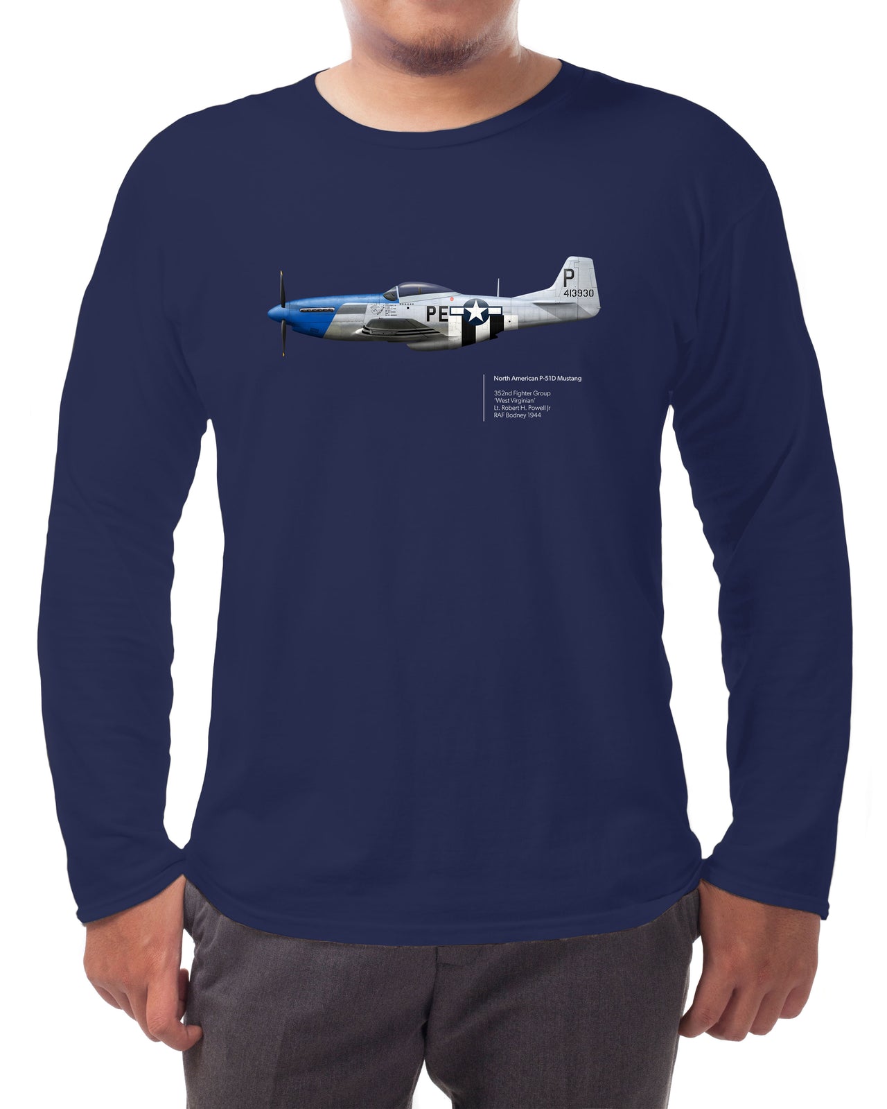 Mustang 352nd FG - Long-sleeve T-shirt
