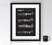 Thumbnail for D-Day Fighter Profiles - Poster