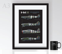 Thumbnail for D-Day Fighter Profiles - Poster