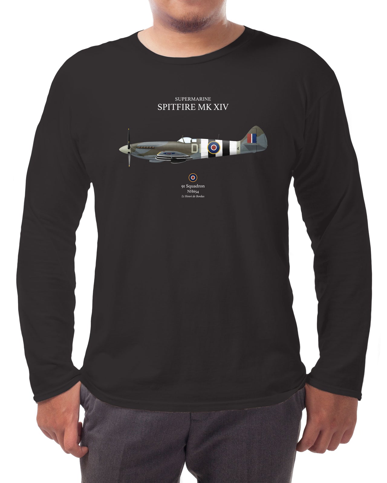 Spitfire MK XIV D-Day - Long-sleeve T-shirt