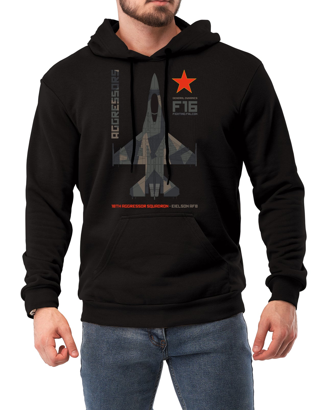 Aggressor F-16 Fighting Falcon - Hoodie