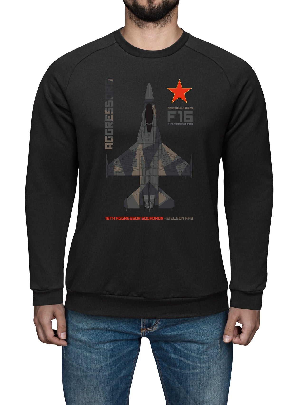 Aggressor F-16 Fighting Falcon - Sweat Shirt