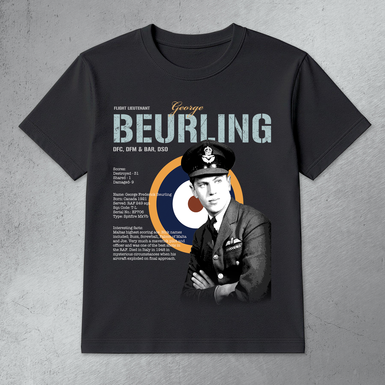 George Beurling - T-shirt