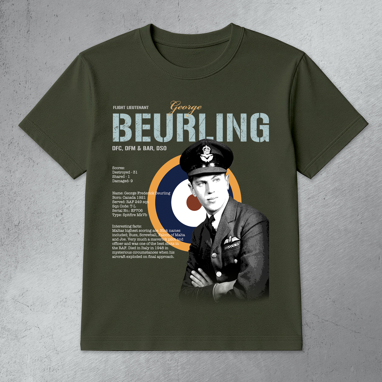 George Beurling - T-shirt