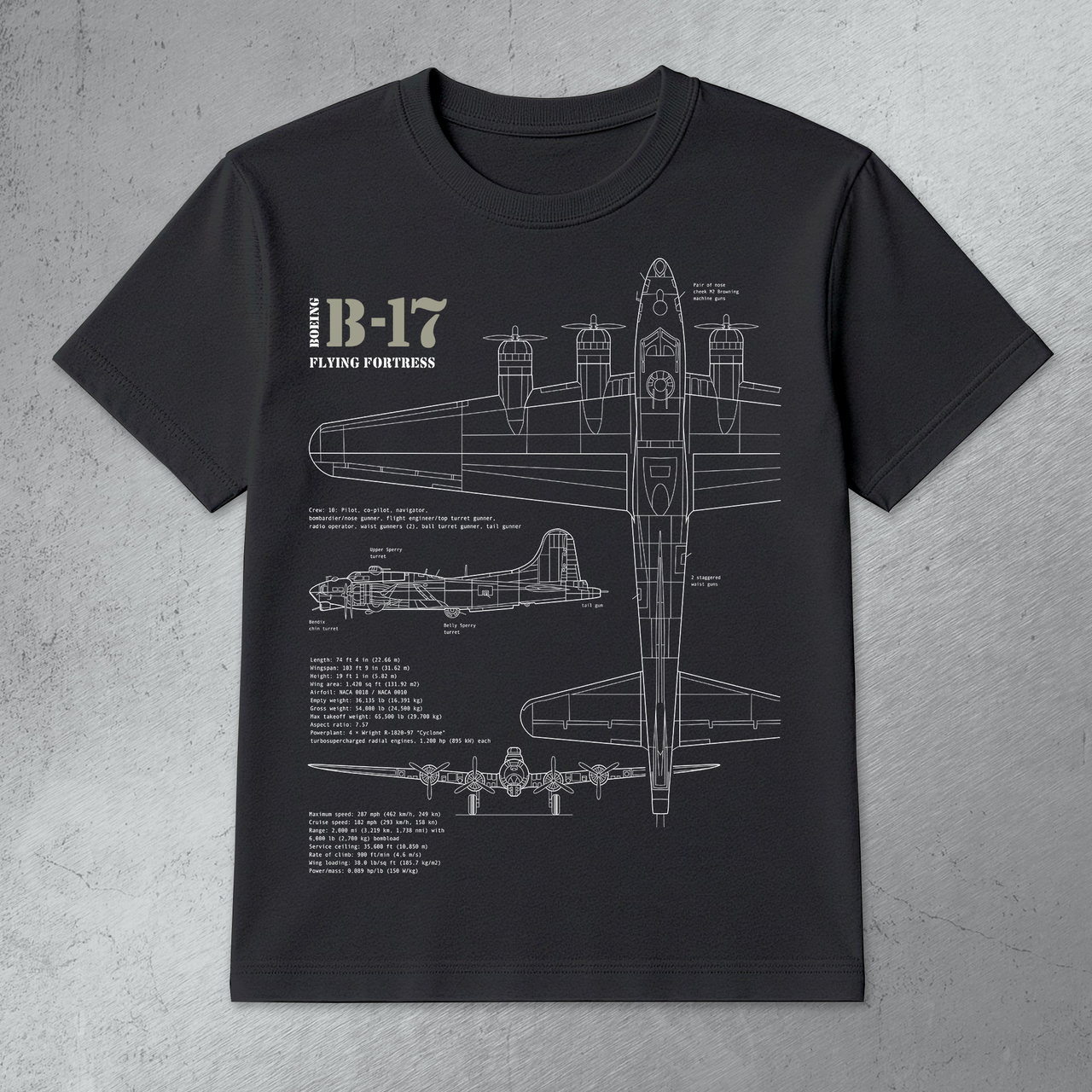 B-17 Flying Fortress - T-shirt