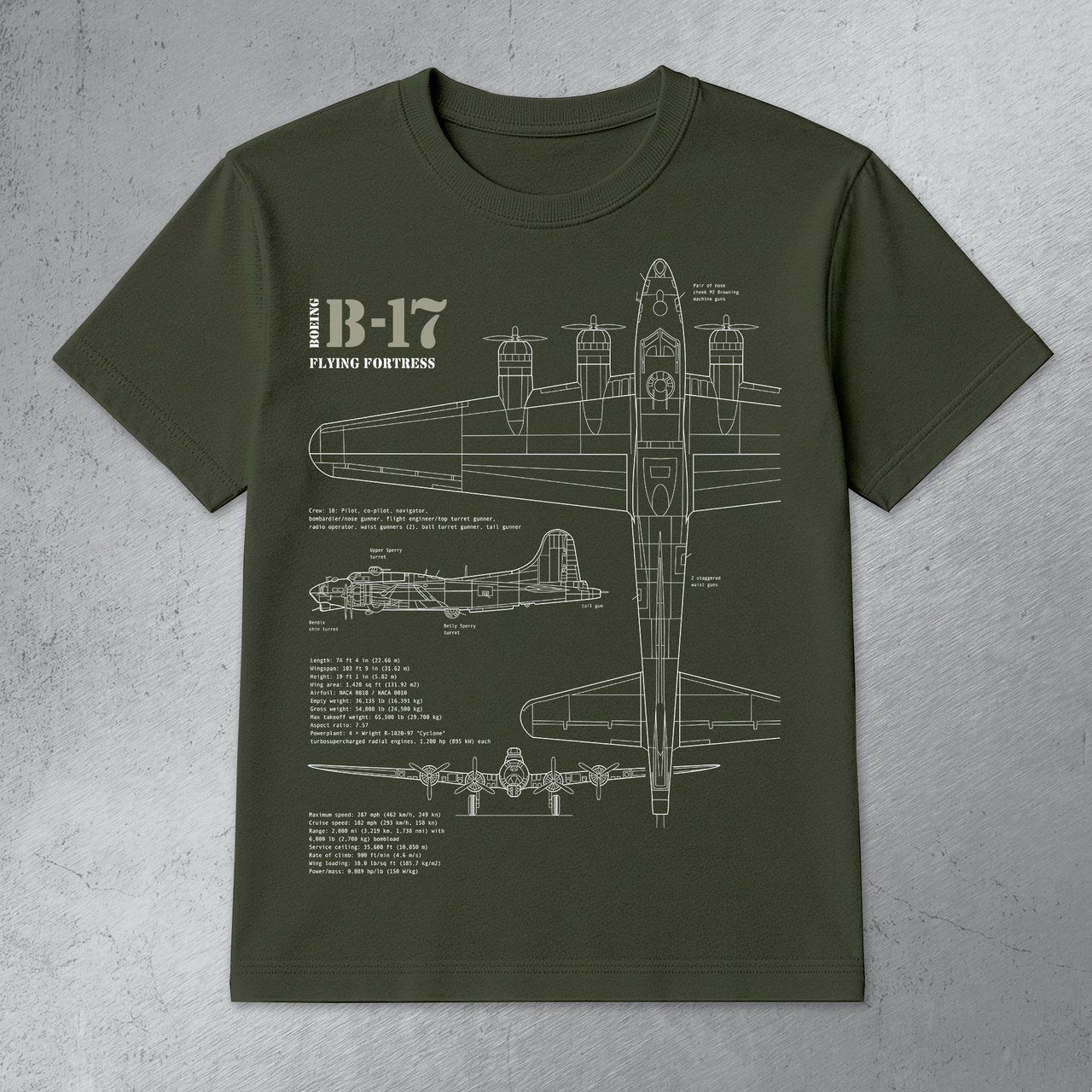 B-17 Flying Fortress - T-shirt