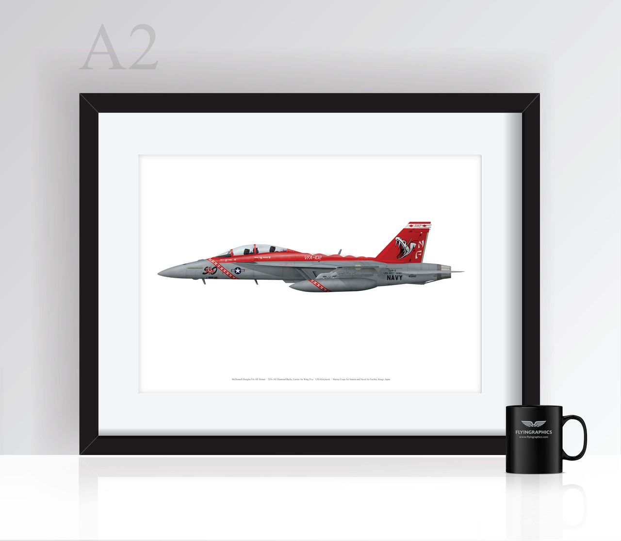 FA-18 Diamond Backs - Poster