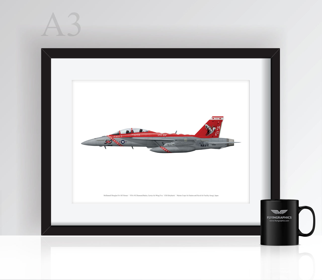 FA-18 Diamond Backs - Poster