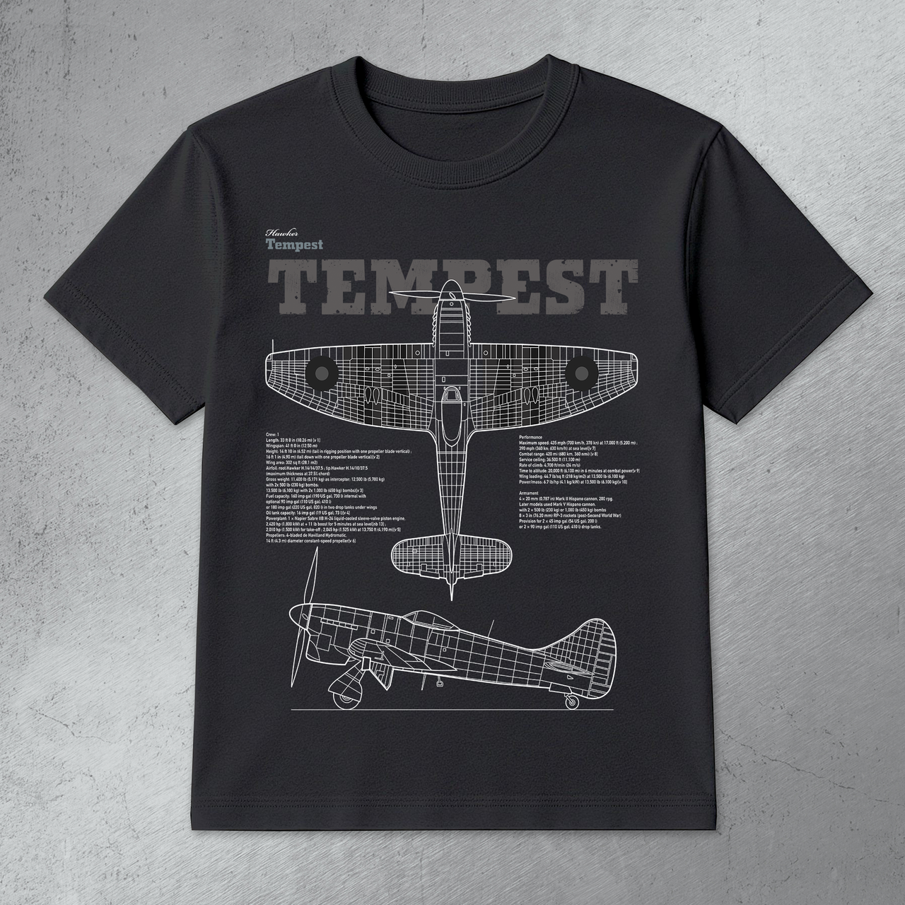 Hawker Tempest - T-shirt