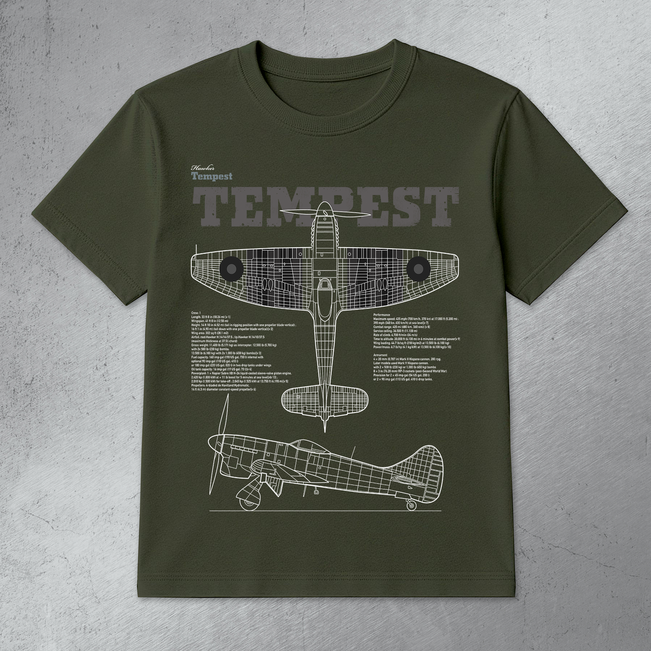 Hawker Tempest - T-shirt