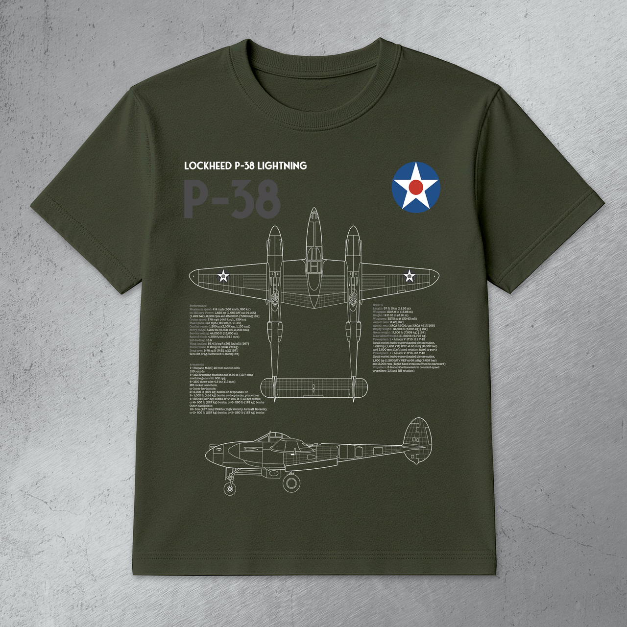 P-38 Lightning - T-shirt