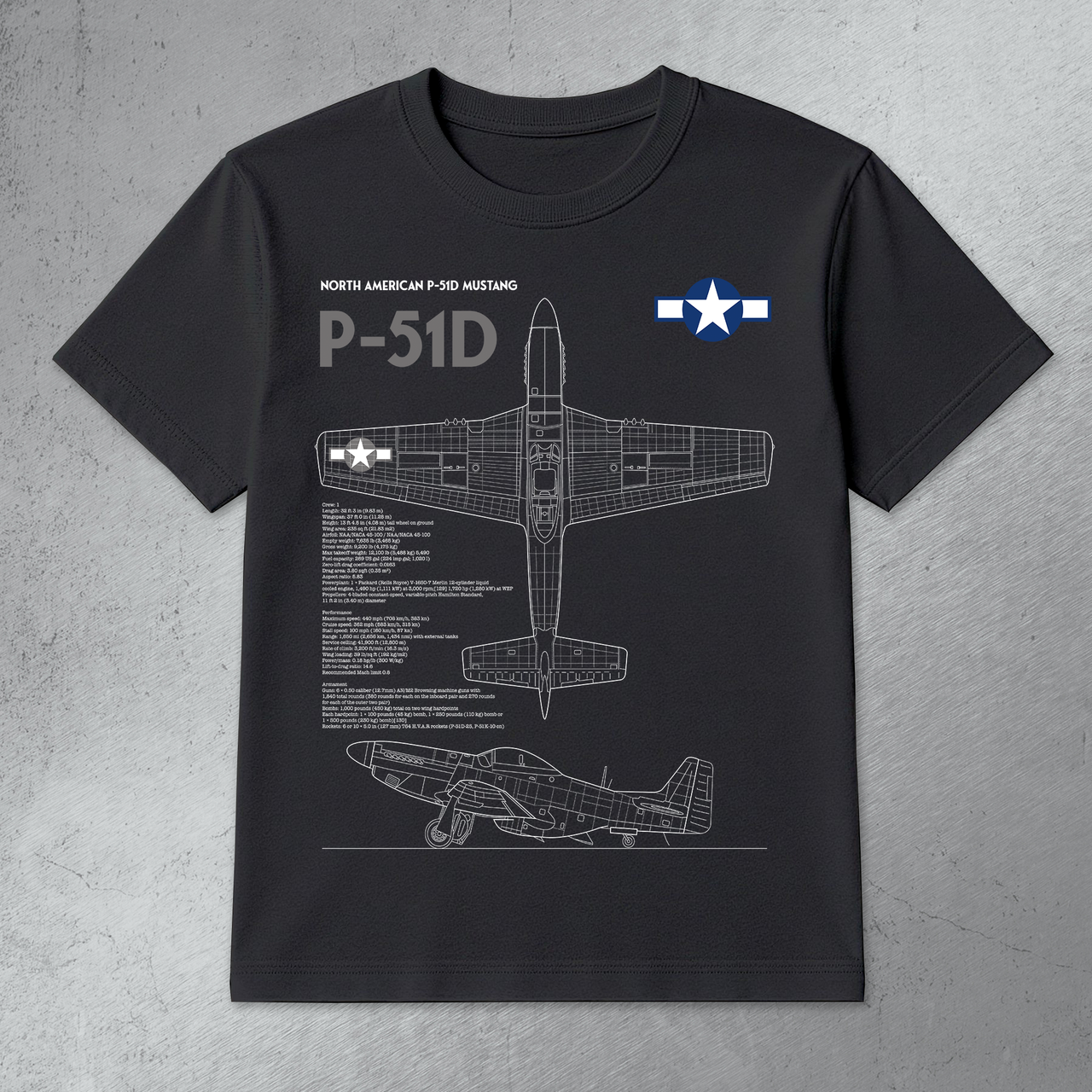 P-51D Mustang - T-shirt