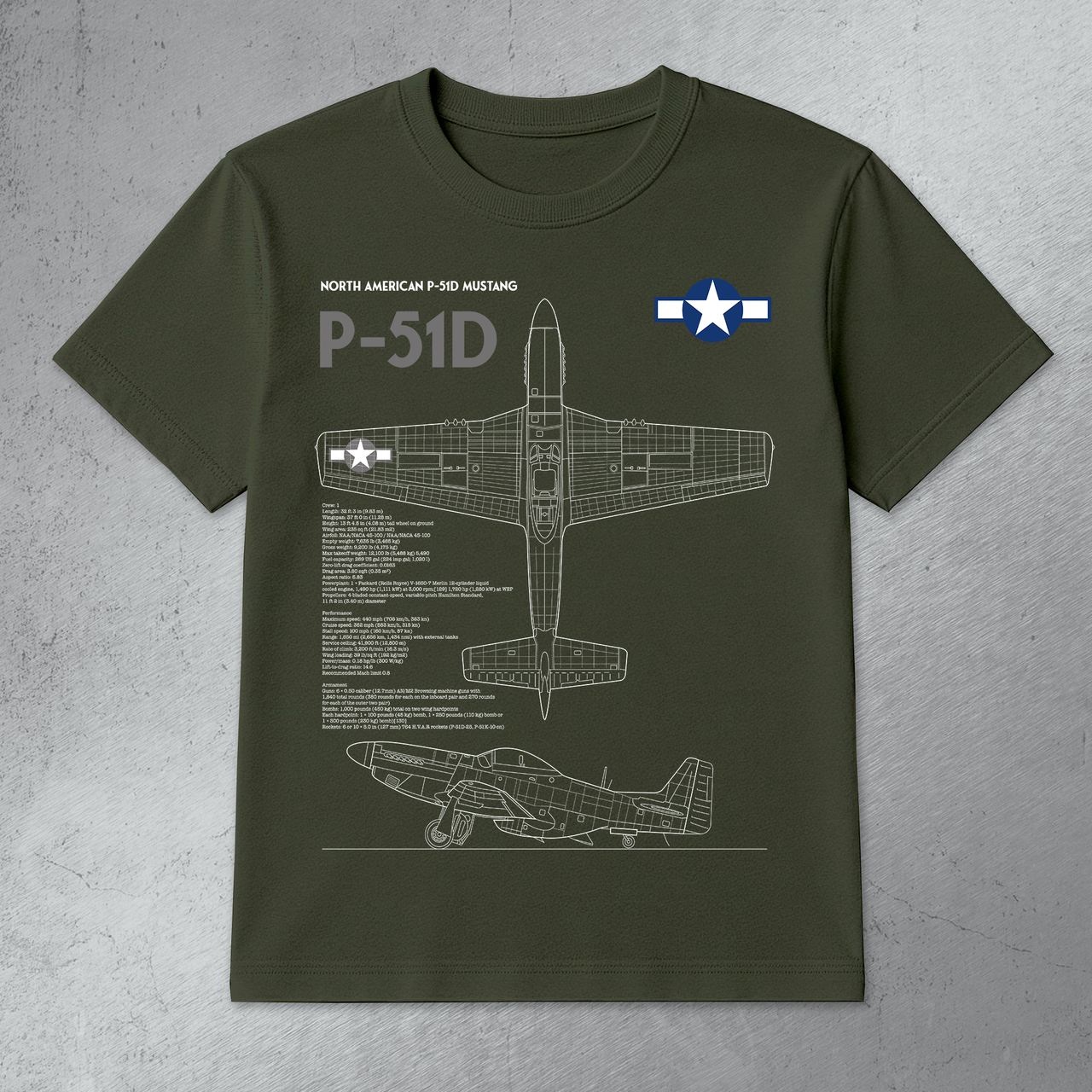 P-51D Mustang - T-shirt