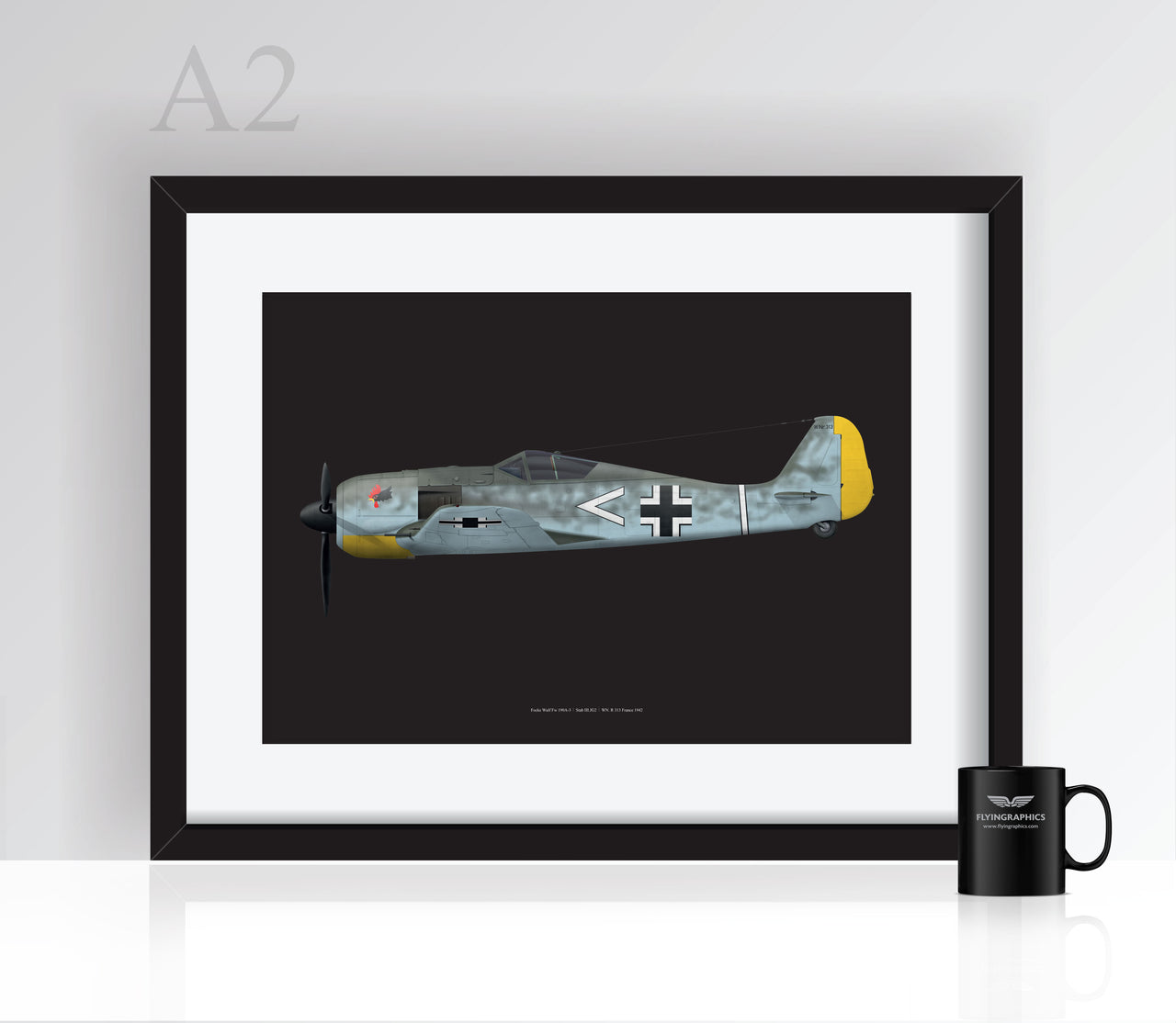 Focke Wulf Fw 190A-3 - Poster