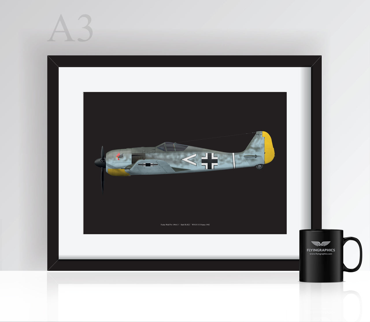 Focke Wulf Fw 190A-3 - Poster