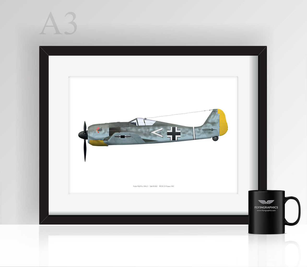 Focke Wulf Fw 190A-3 - Poster