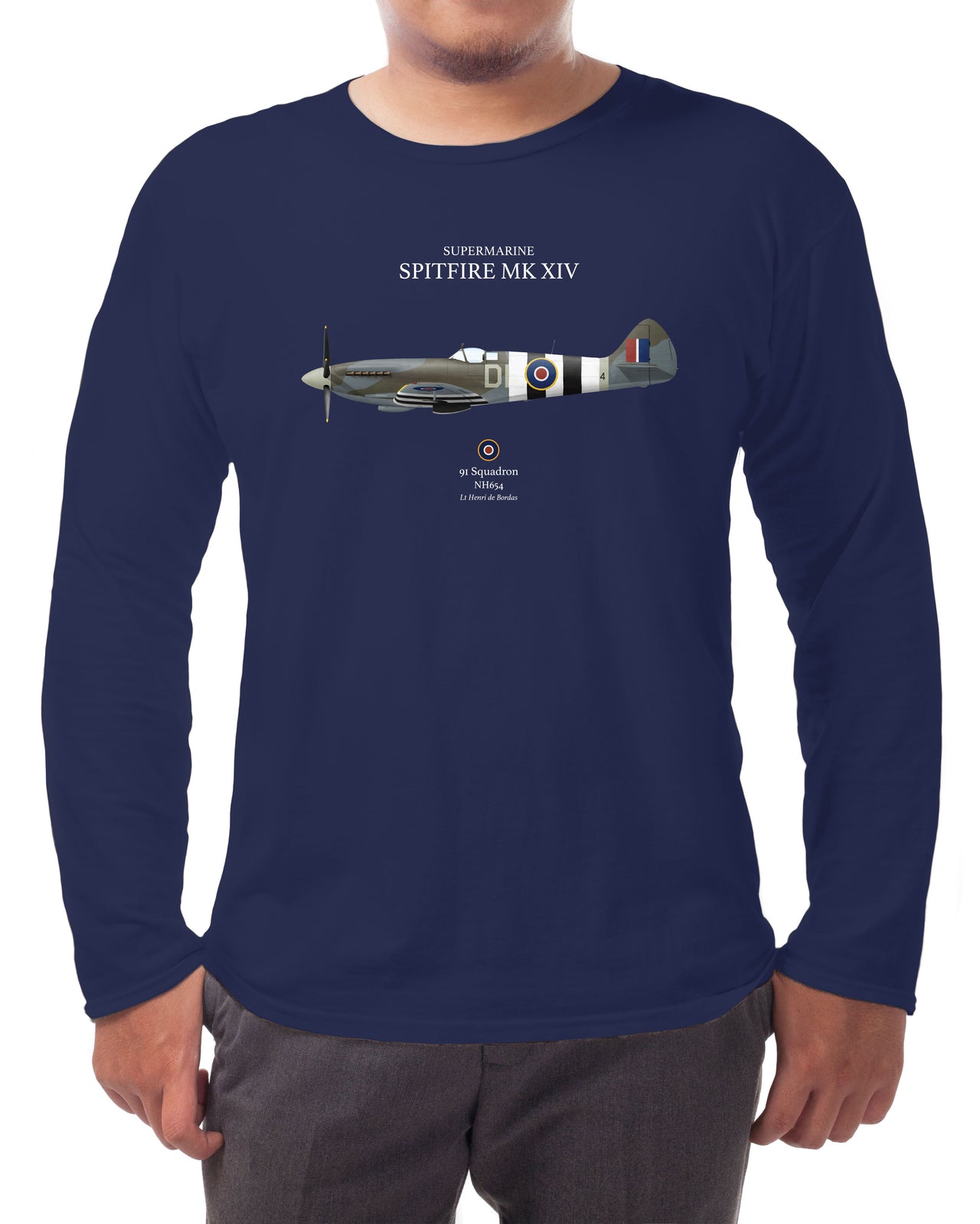 Spitfire MK XIV D-Day - Long-sleeve T-shirt