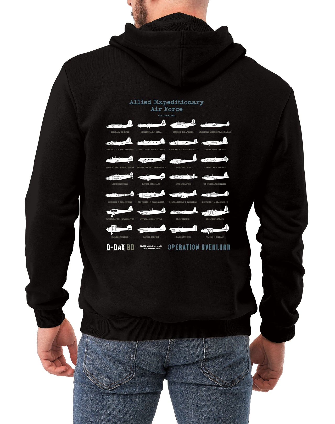 D-Day P-47 Thunderbolt - Hoodie