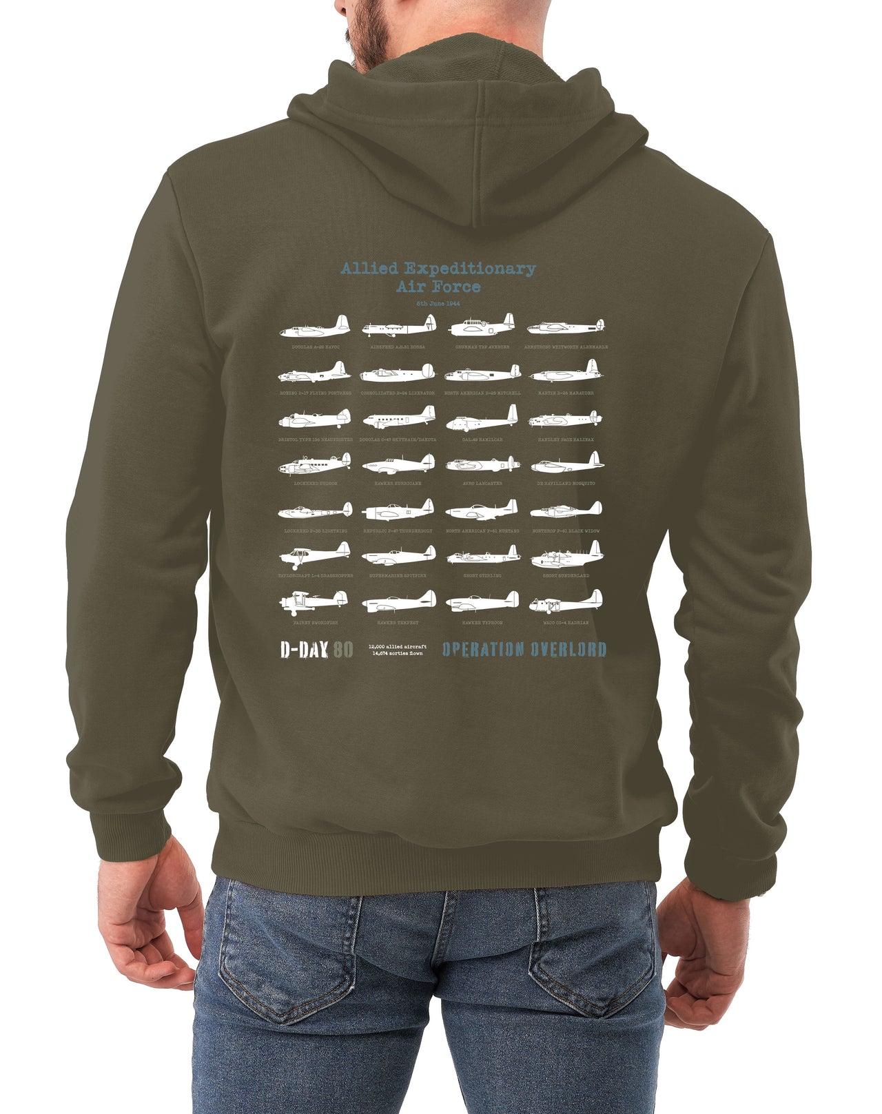 D-Day P-51 Mustang - Hoodie