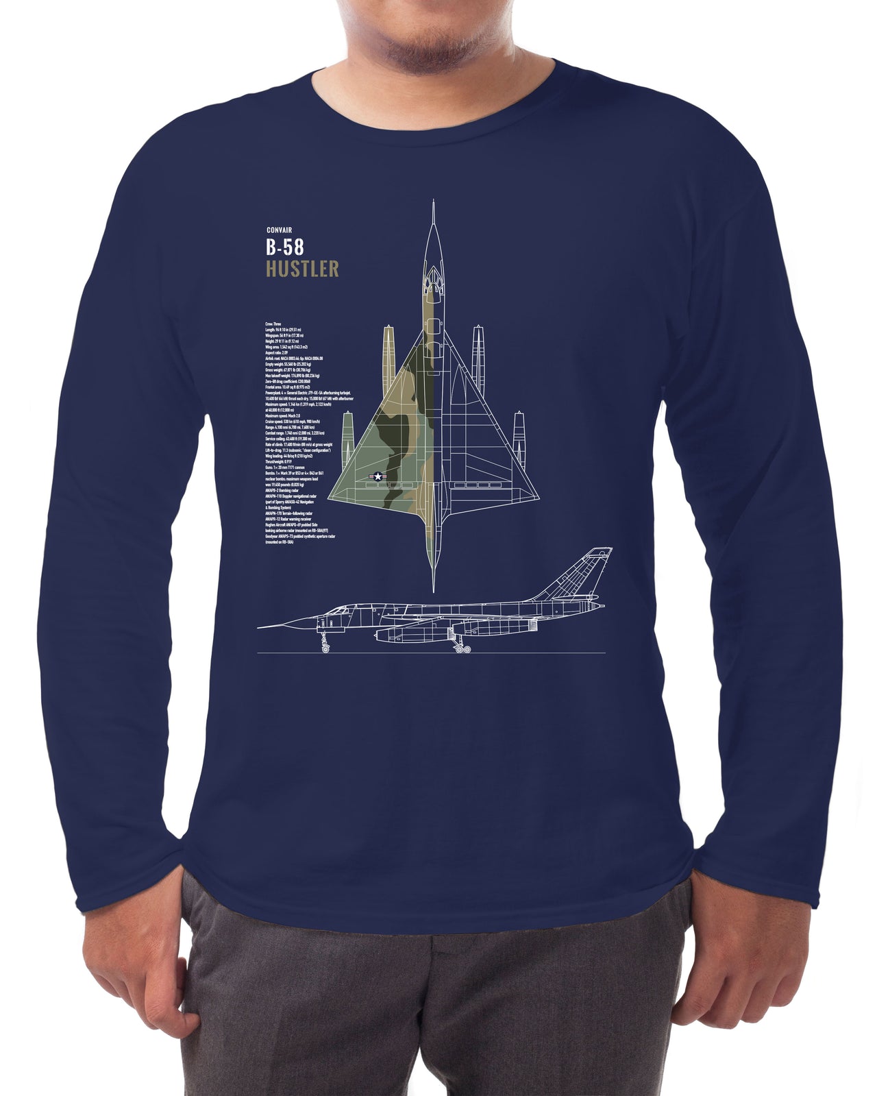 B-58 Hustler - Long-sleeve T-shirt