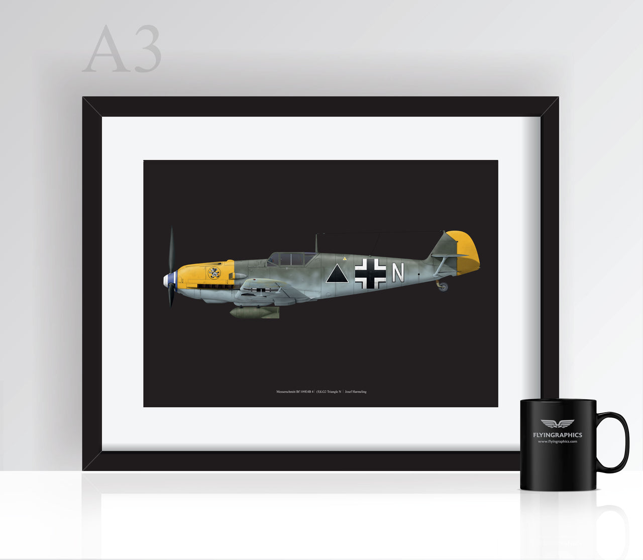 Messerschmitt Bf 109E Harmeling - Poster