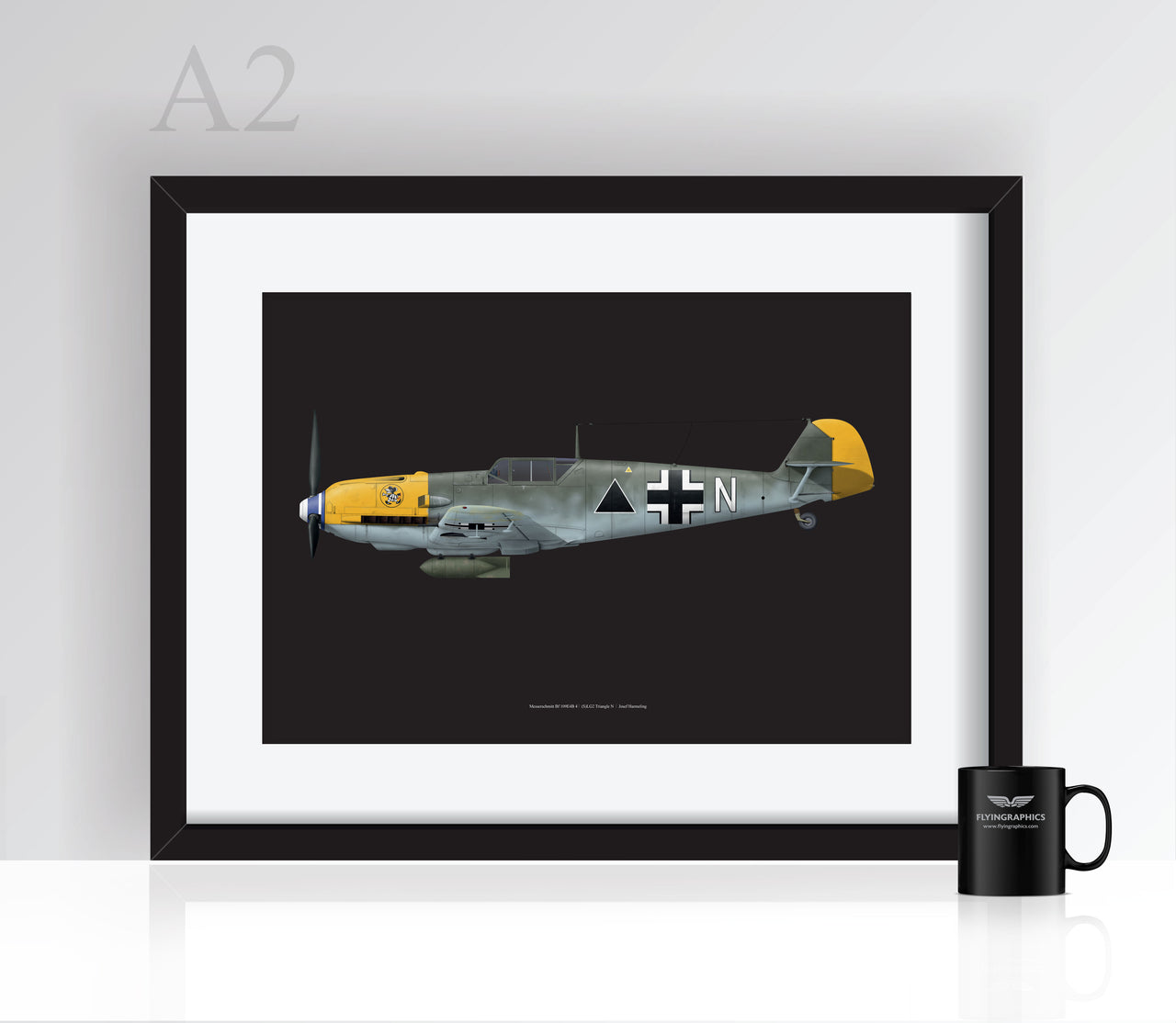 Messerschmitt Bf 109E Harmeling - Poster