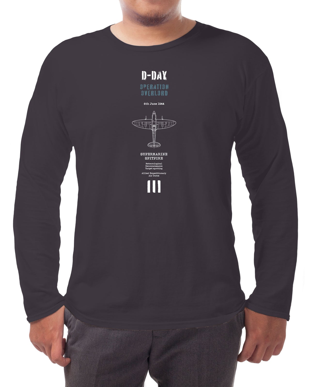 D-Day Spitfire - Long-sleeve T-shirt