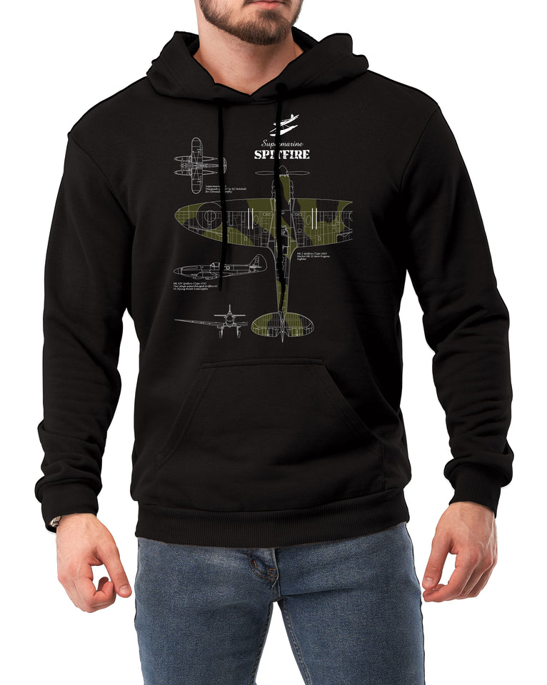 Spitfire hoodie black deals