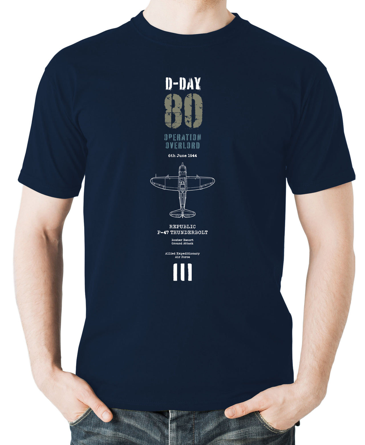 D-Day P-47 Thunderbolt - T-shirt
