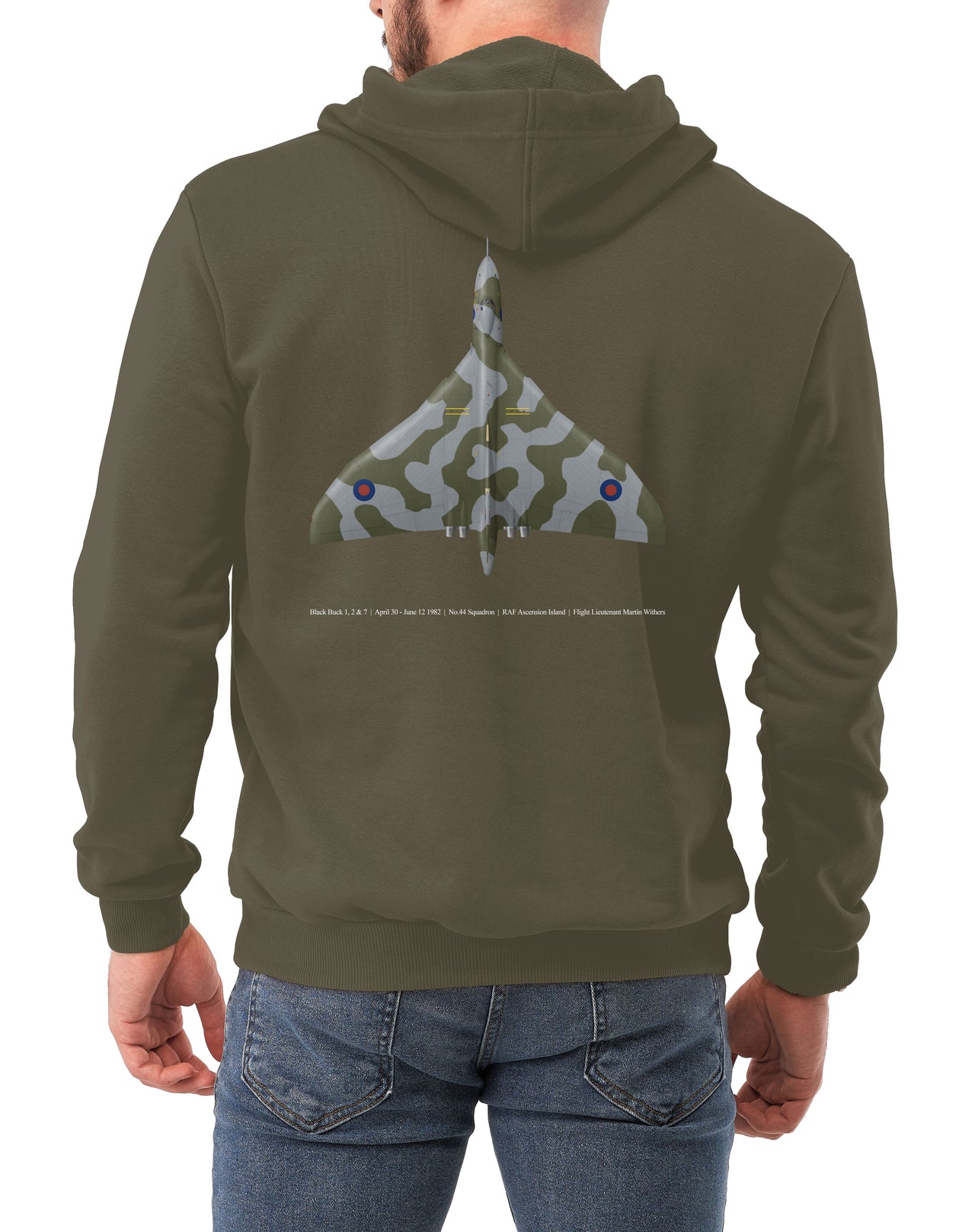 Vulcan XM607 - Hoodie front & back