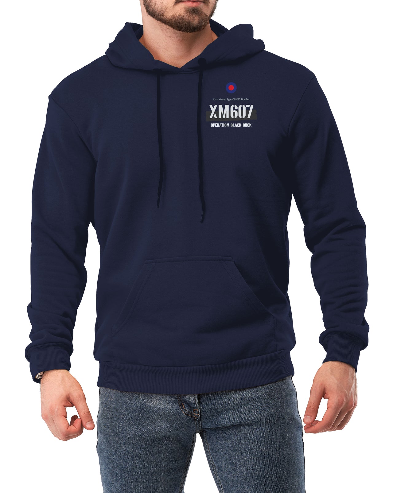 Vulcan XM607 - Hoodie front & back