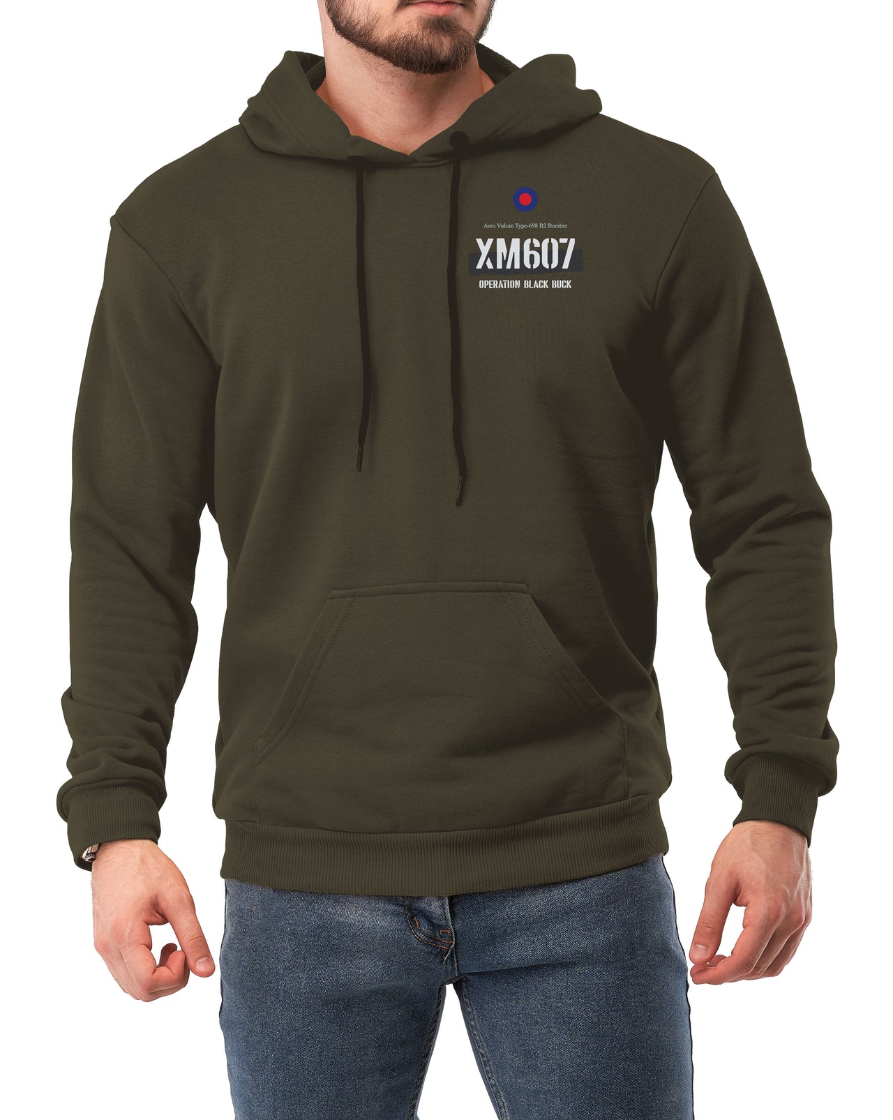 Vulcan XM607 - Hoodie front & back