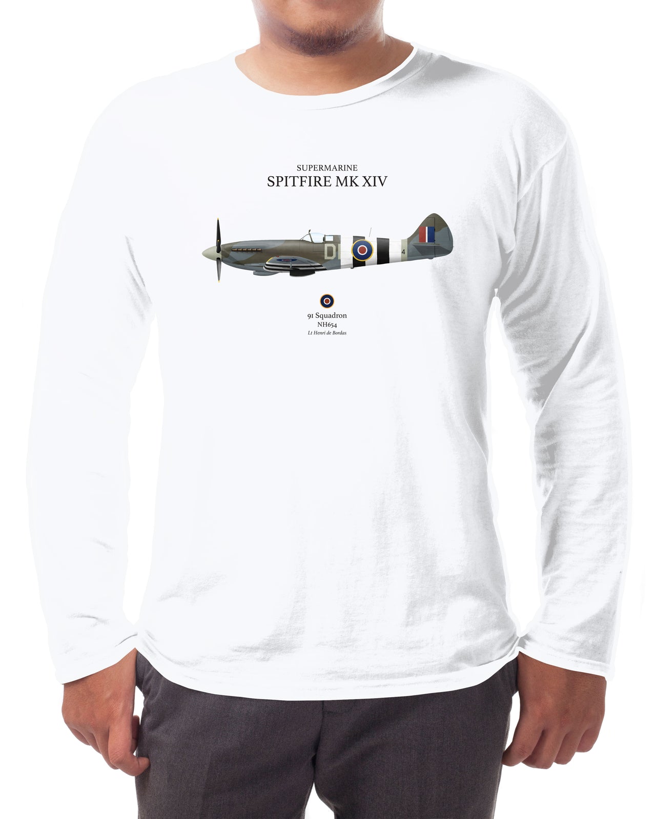 Spitfire MK XIV D-Day - Long-sleeve T-shirt
