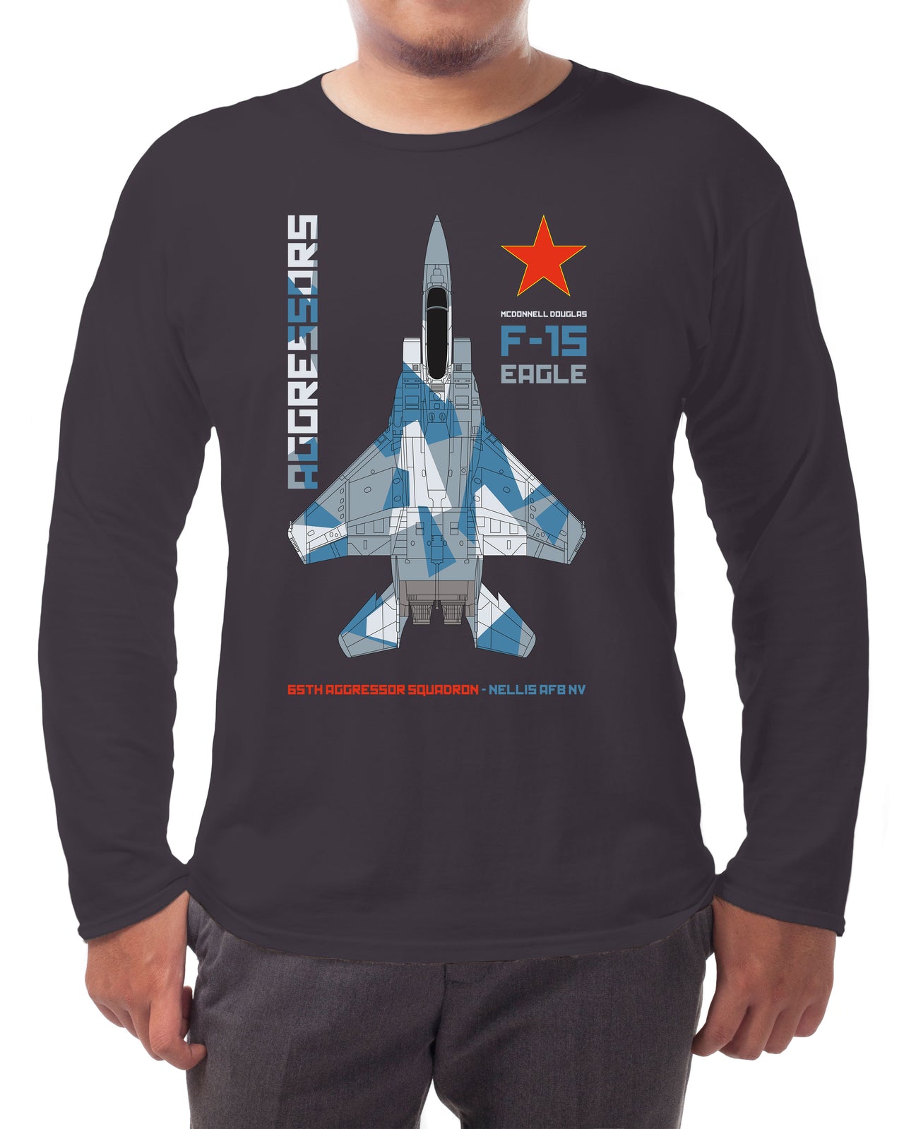 Aggressor F-15 Eagle - Long-sleeve T-shirt