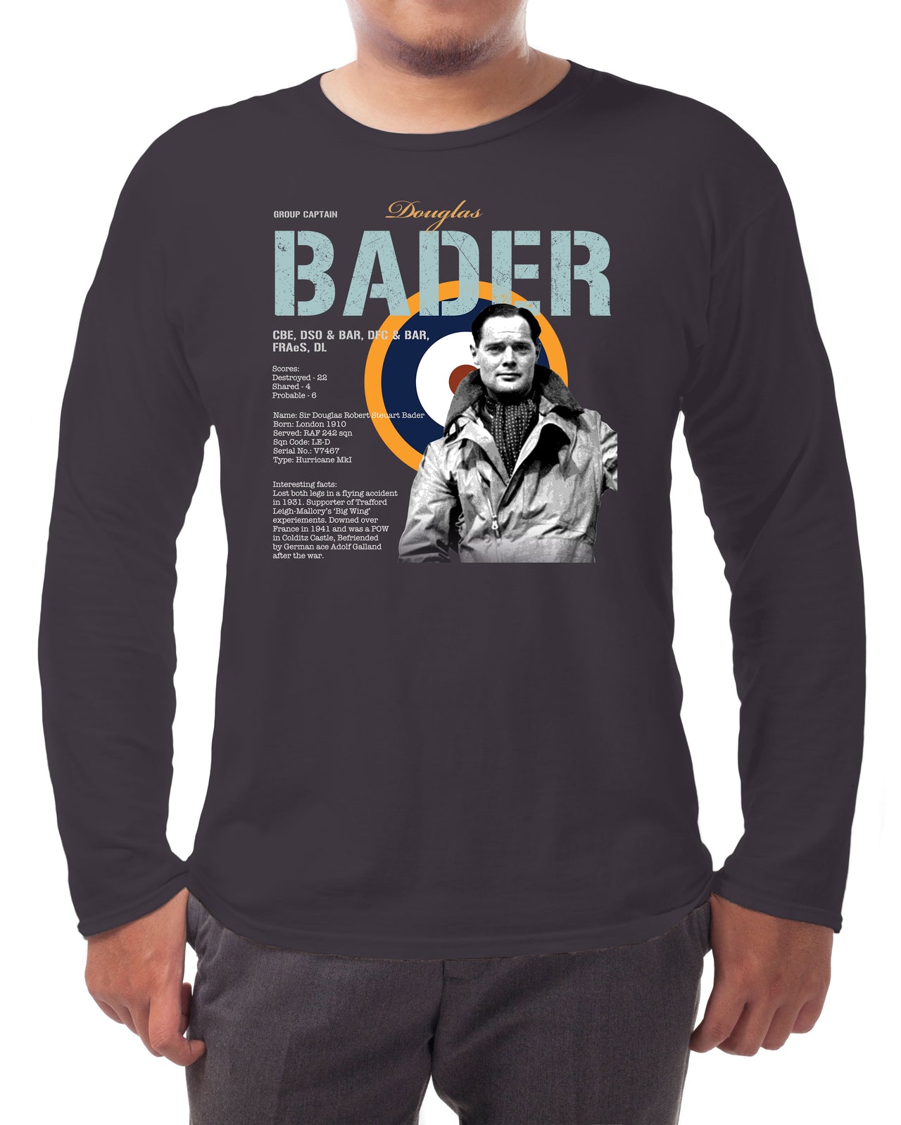 Douglas Bader - Long-sleeve T-shirt