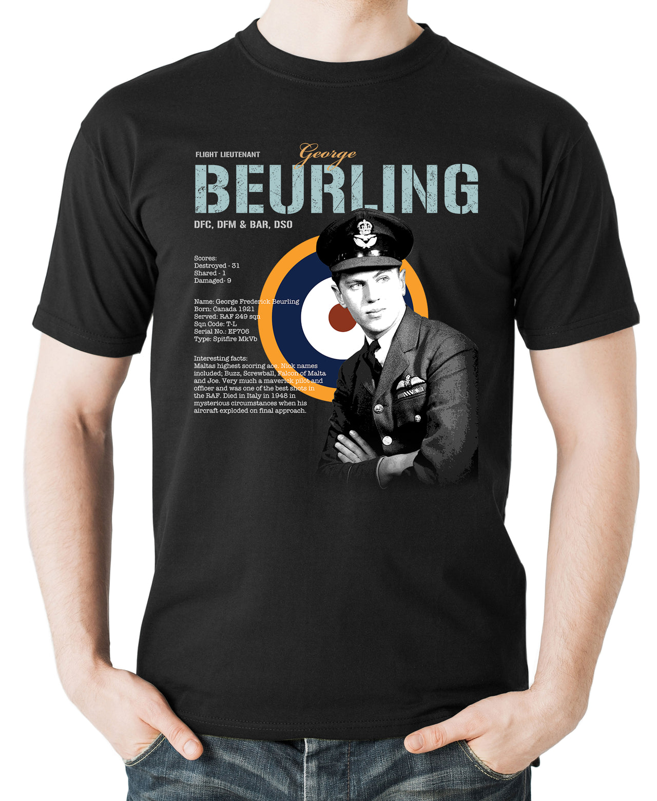 George Beurling - T-shirt