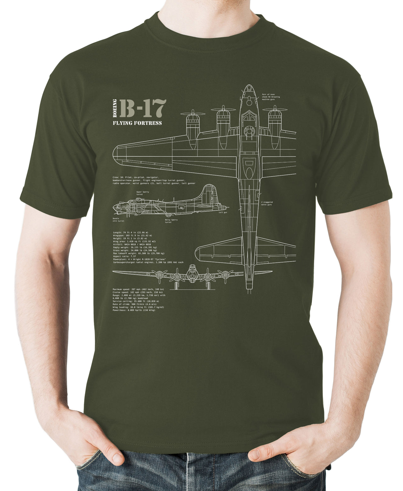 B-17 Flying Fortress - T-shirt
