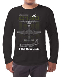 Thumbnail for Lockheed C-130 Hercules - Long-sleeve T-shirt