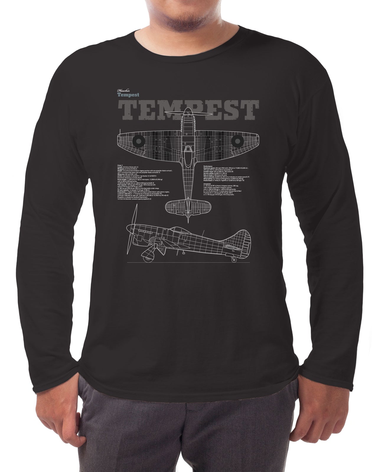 Hawker Tempest - Long-sleeve T-shirt