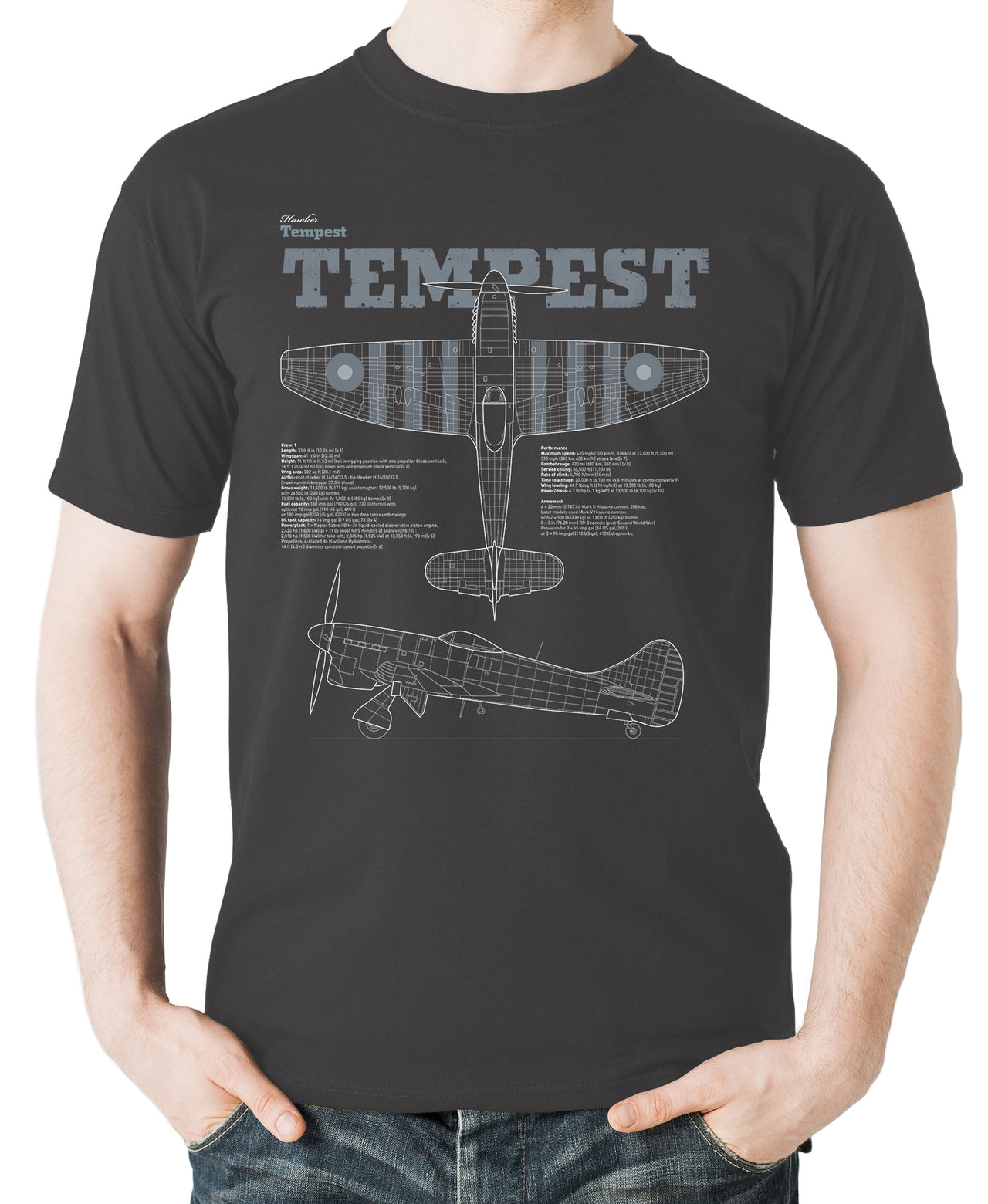 Hawker Tempest - T-shirt