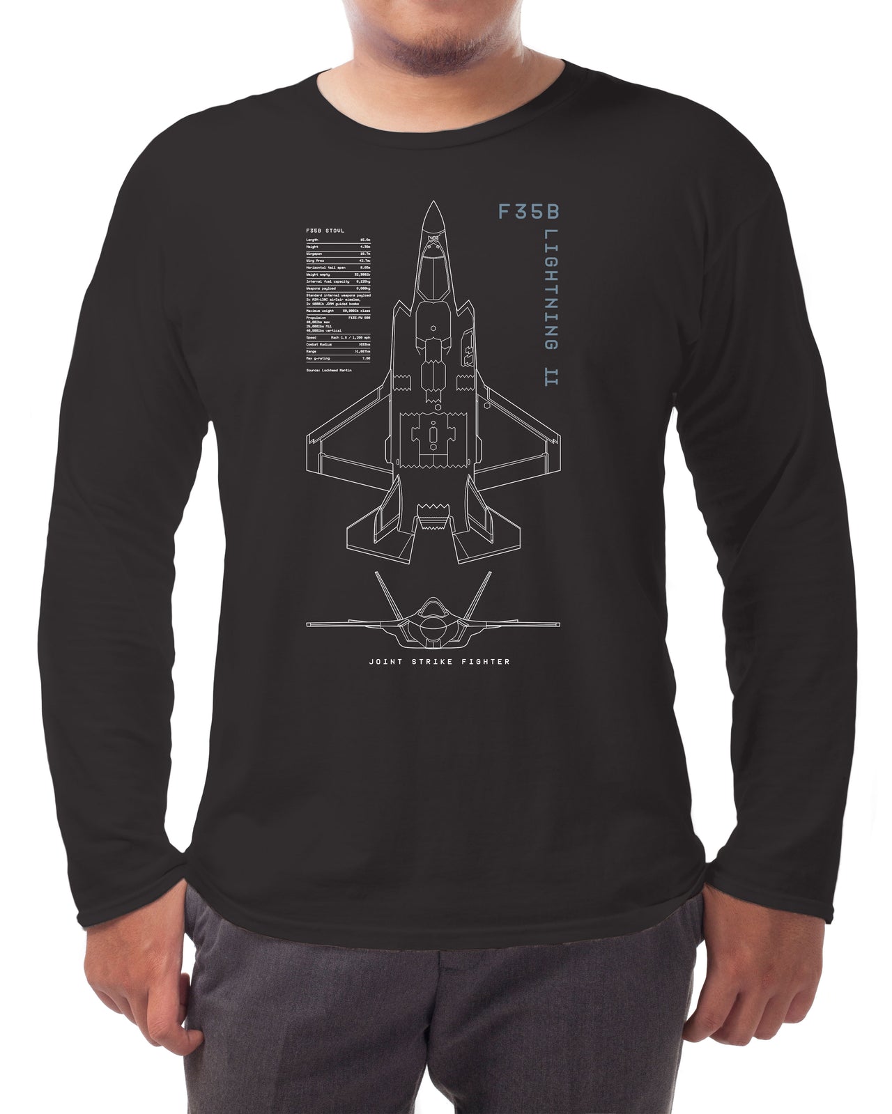 F35B Lightning II - Long-sleeve T-shirt